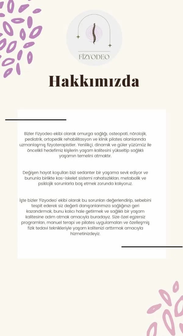 İskenderun FizyoDeo Fizyoterapi & Pilates — İskenderun pilates stüdyosu