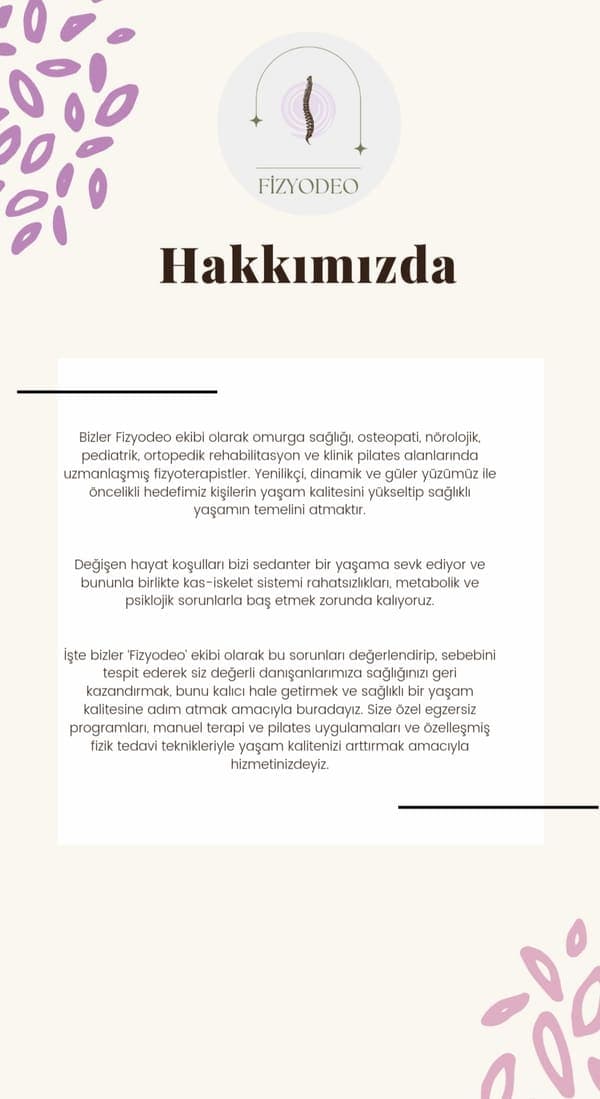 İskenderun FizyoDeo Fizyoterapi & Pilates — İskenderun pilates stüdyosu